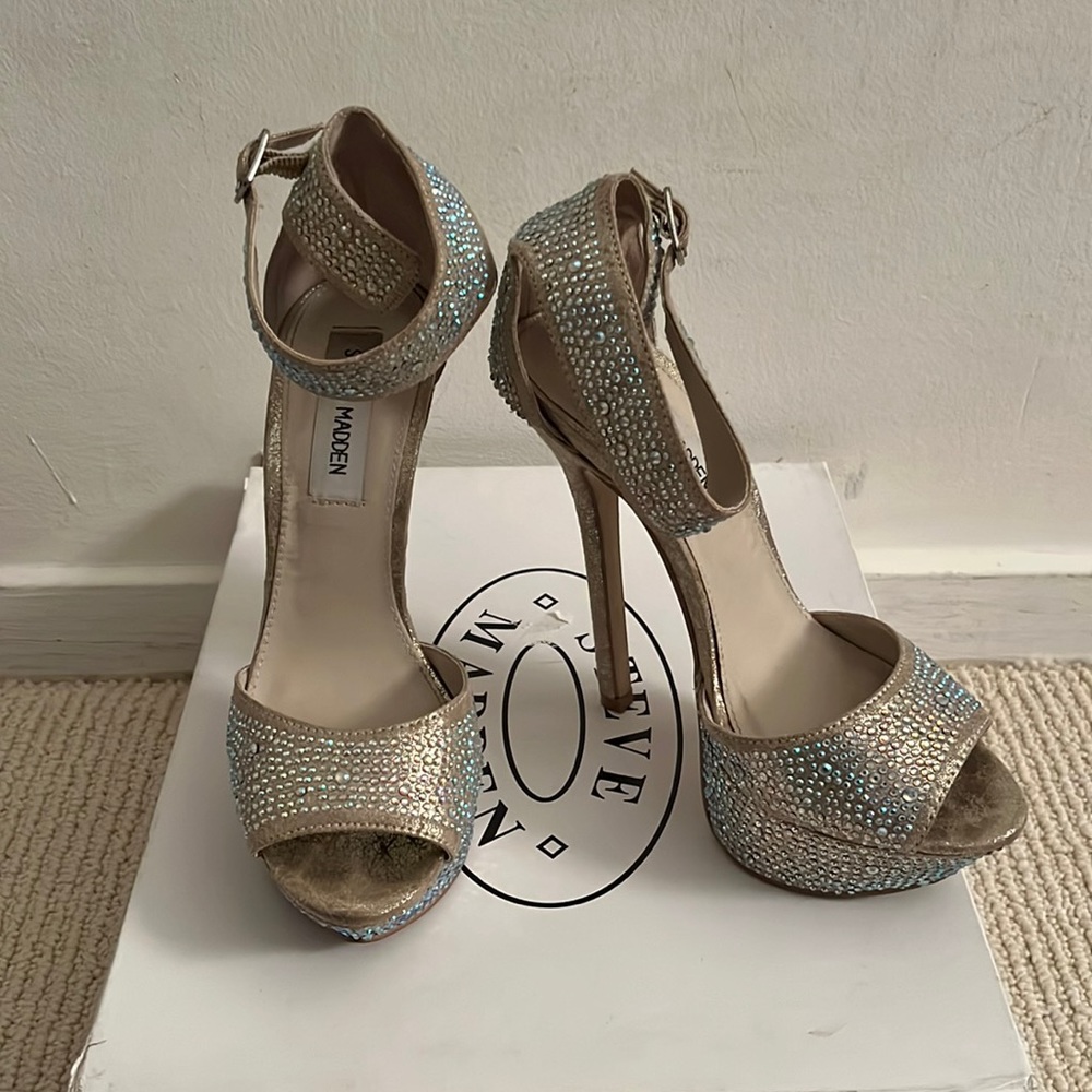 Steve Madden Platform Jeweled Heels